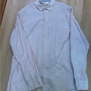 Men's Checkered Shirt - Blue and Yellow